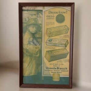1900’s Wall Art Advertising UNEEDA BIsquit